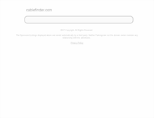 Tablet Screenshot of cablefinder.com